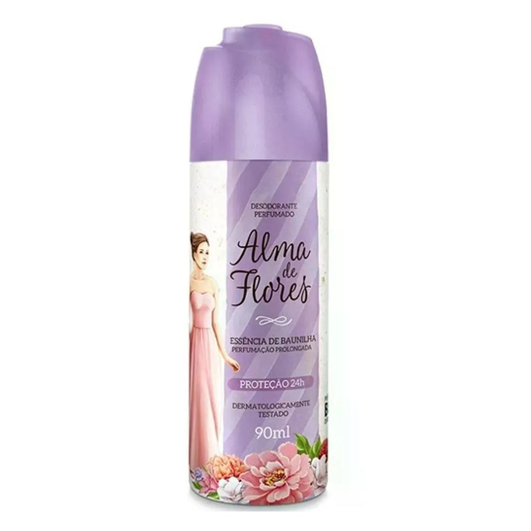 Desodorante Alma de Flores Essencia de Baunilha Spray 90Ml