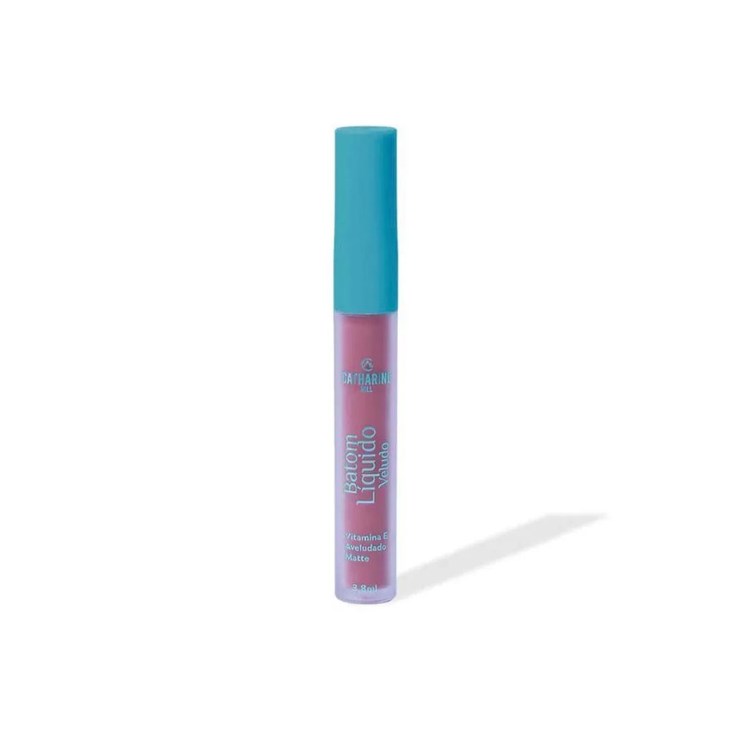 Batom Líquido Veludo Macaron Matte de Longa Duração com Vitamina e Catharine Hill
