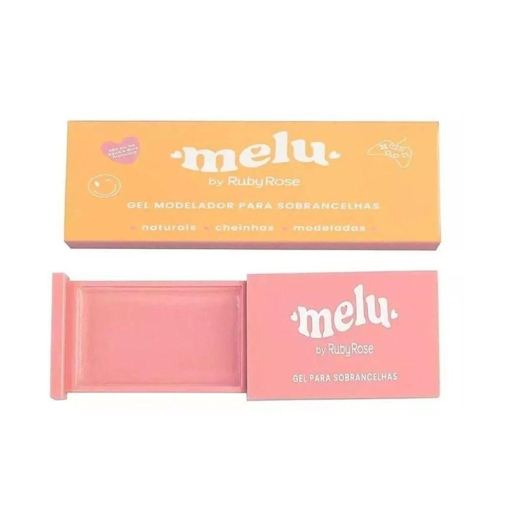 Gel para Sobrancelhas Melu By Ruby Rose Hb-F518 com Efeito Natural e Secagem Rápida