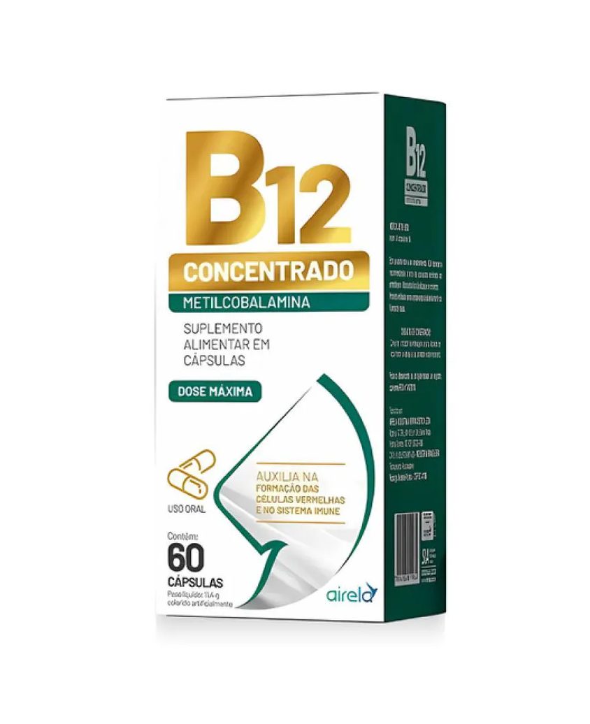 Metilcobalamina B12 Concentrado C/60 Cápsulas Airela