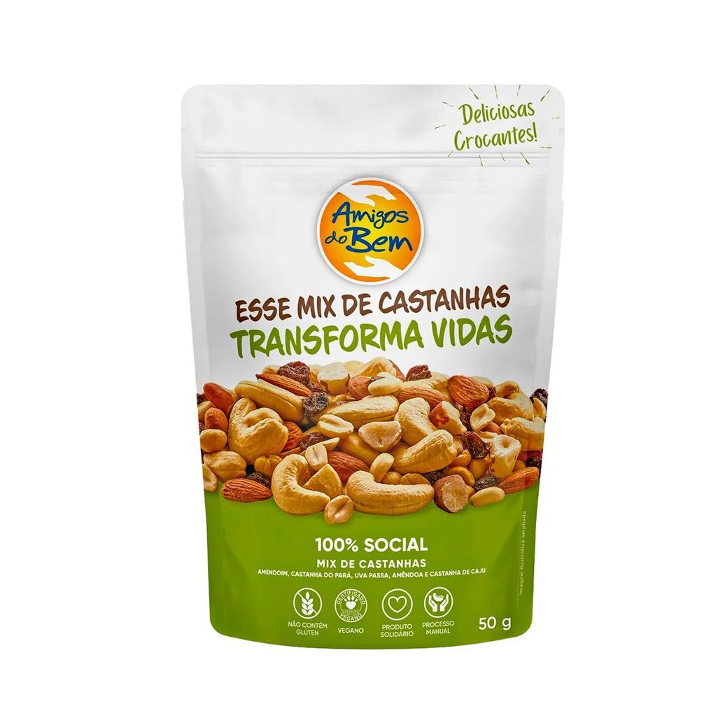 Mix de Castanhas Amigos do Bem Sachê 50g