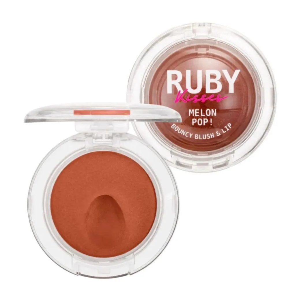 Blush e Lip Bouncy Ruby Kisses Melon Pop! Blonzy Mbb05Bb