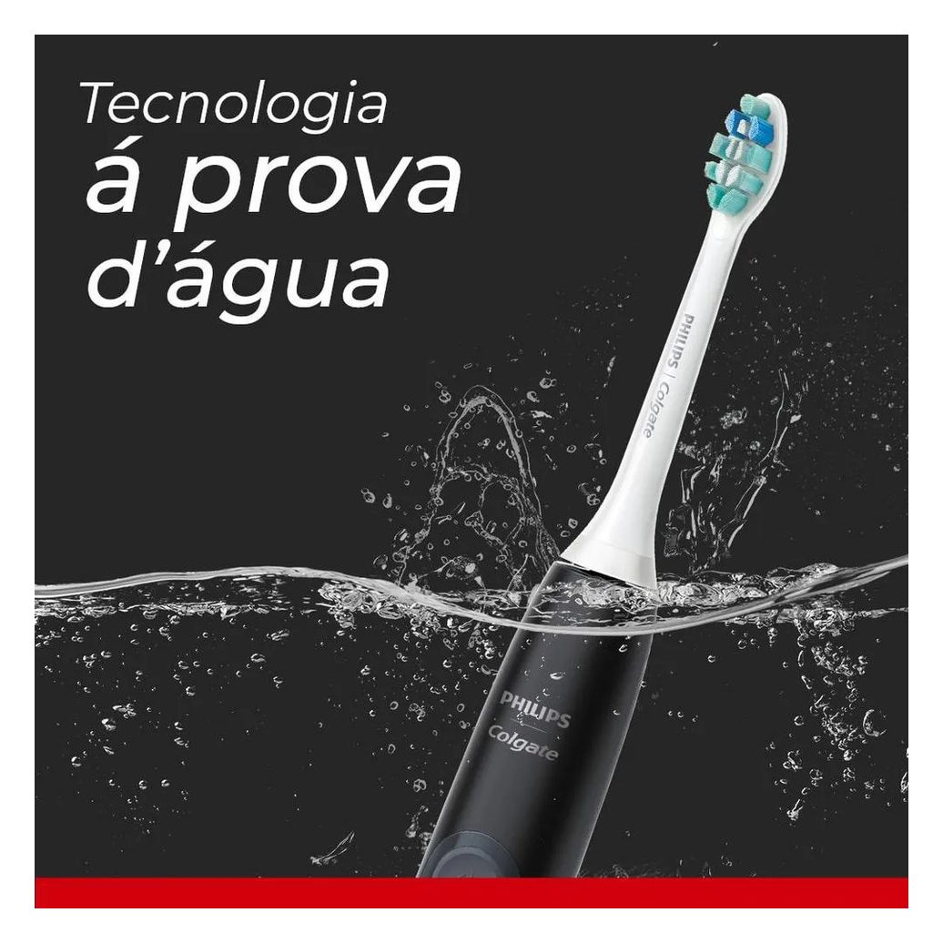 Escova de Dente Elétrica Philips Colgate SonicPro 50 + 2 Refis + 1 Estojo