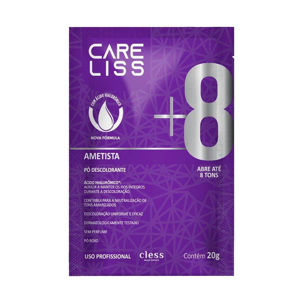 Descolorante Care Liss Ametista 20G - Embalagem com 12 Unidades