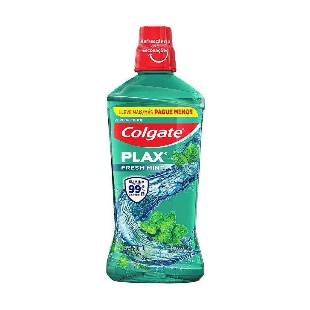 Enxaguatório Bucal Colgate Plax Fresh Mint 750Ml