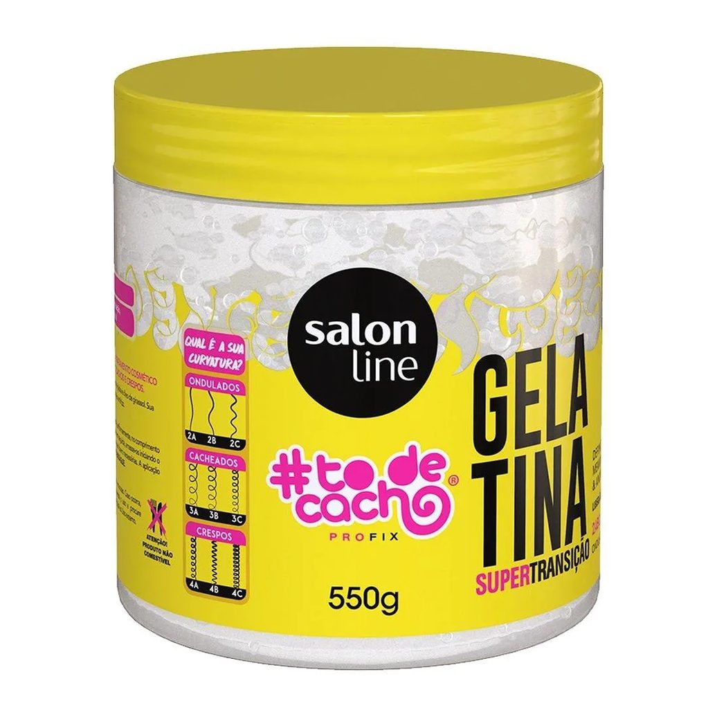 Gelatina Capilar Salon Line To de Cacho Transição Capilar 550G