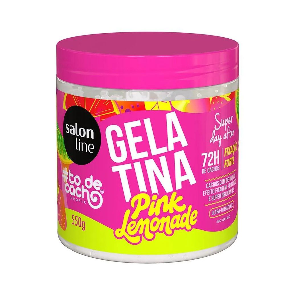 Gelatina Capilar Salon Line Tô de Cachos Pink Lemonade 550G