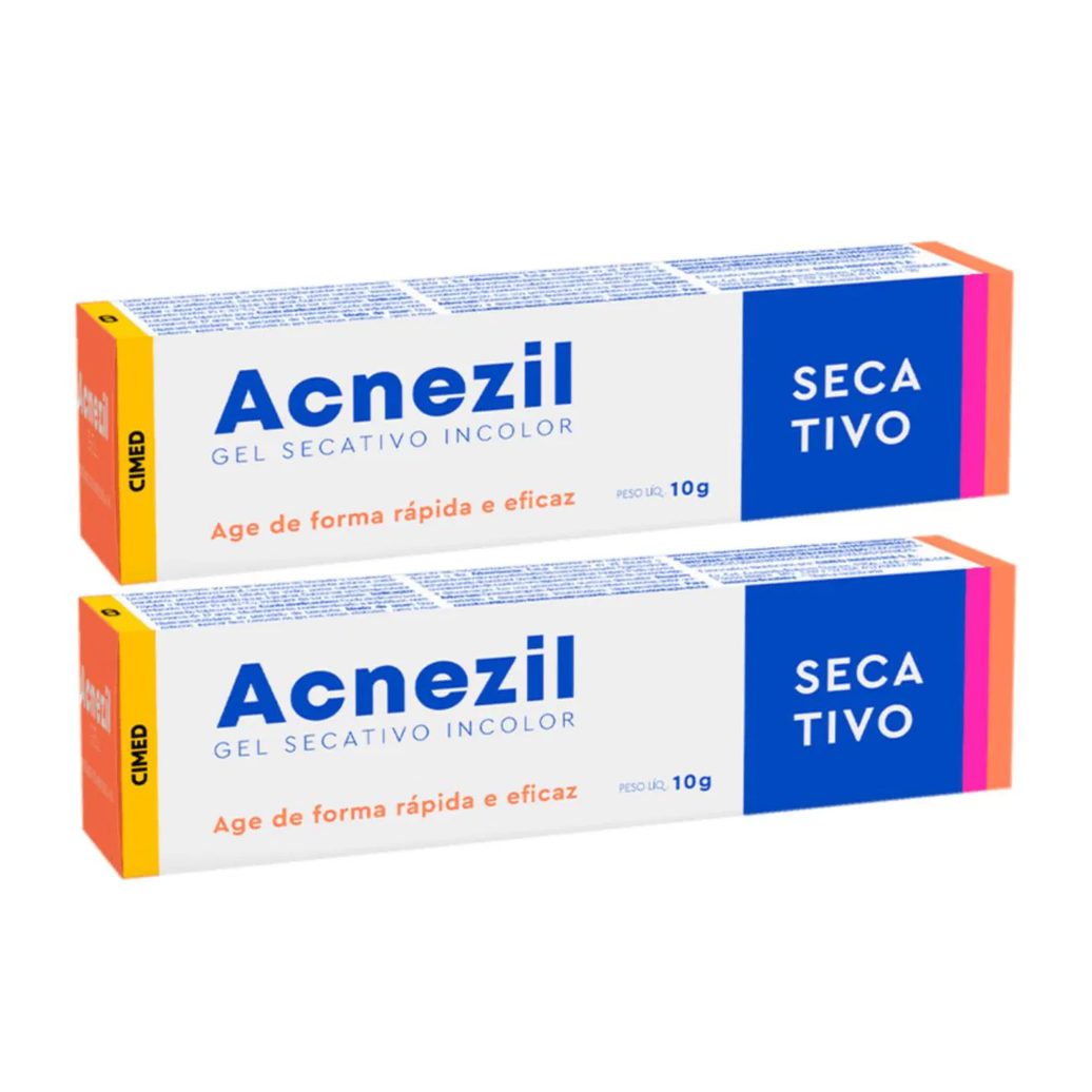 Kit C2 Acnezil Gel Secativo Incolor Acnes e Cravos - Cimed