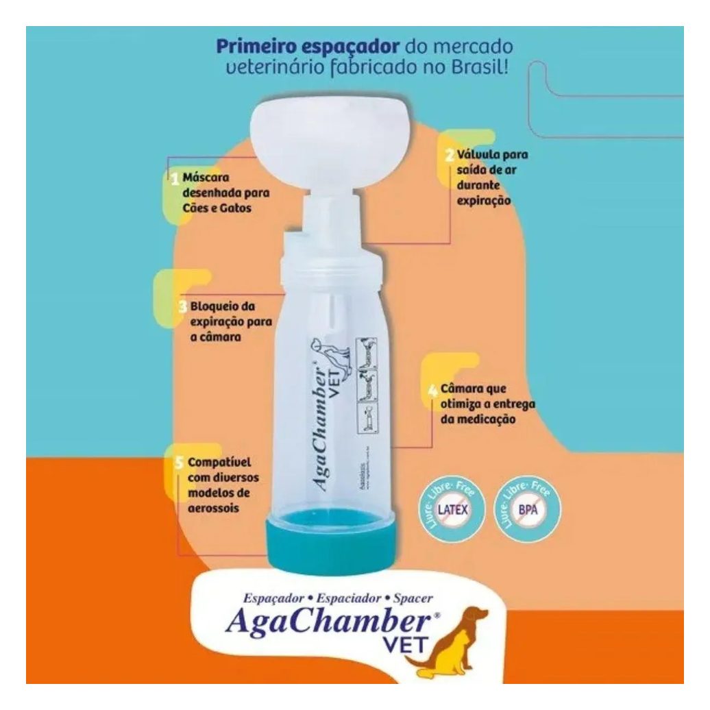 Espacador Agachamber Veterinario M/G - Cães e Gatos - Agpmed