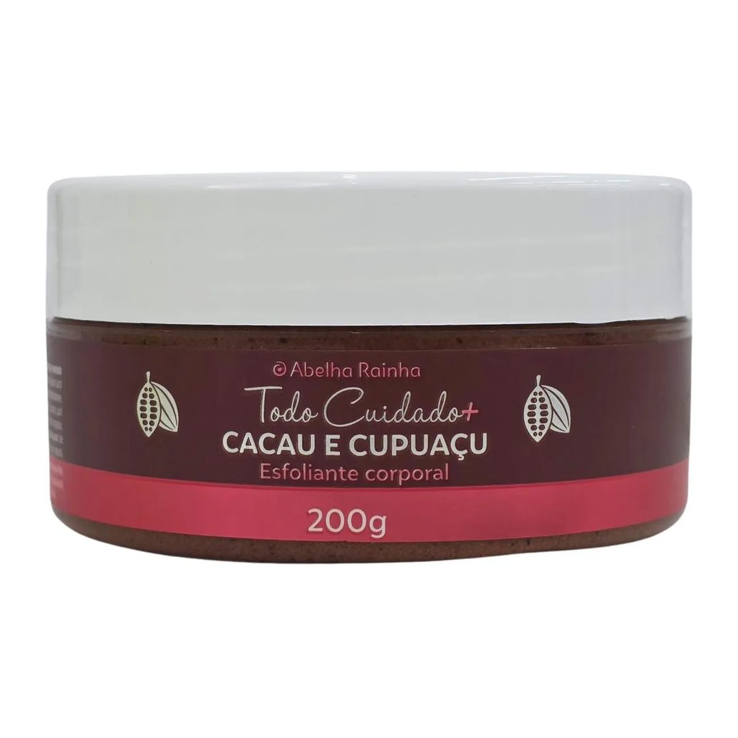 Esfoliante Corporal Cacau e Cupuaçu Todo Cuidado Mais Abelha Rainha 200G