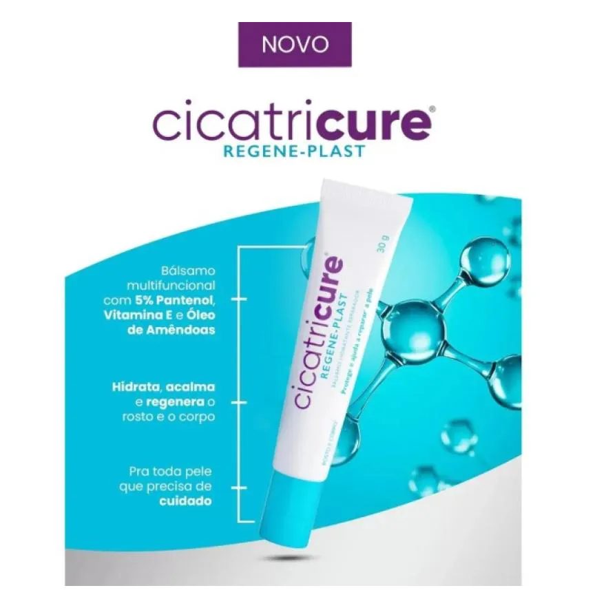 Cicatricure Regene-Plast Bálsamo Hidrante Rosto e Corpo 30G