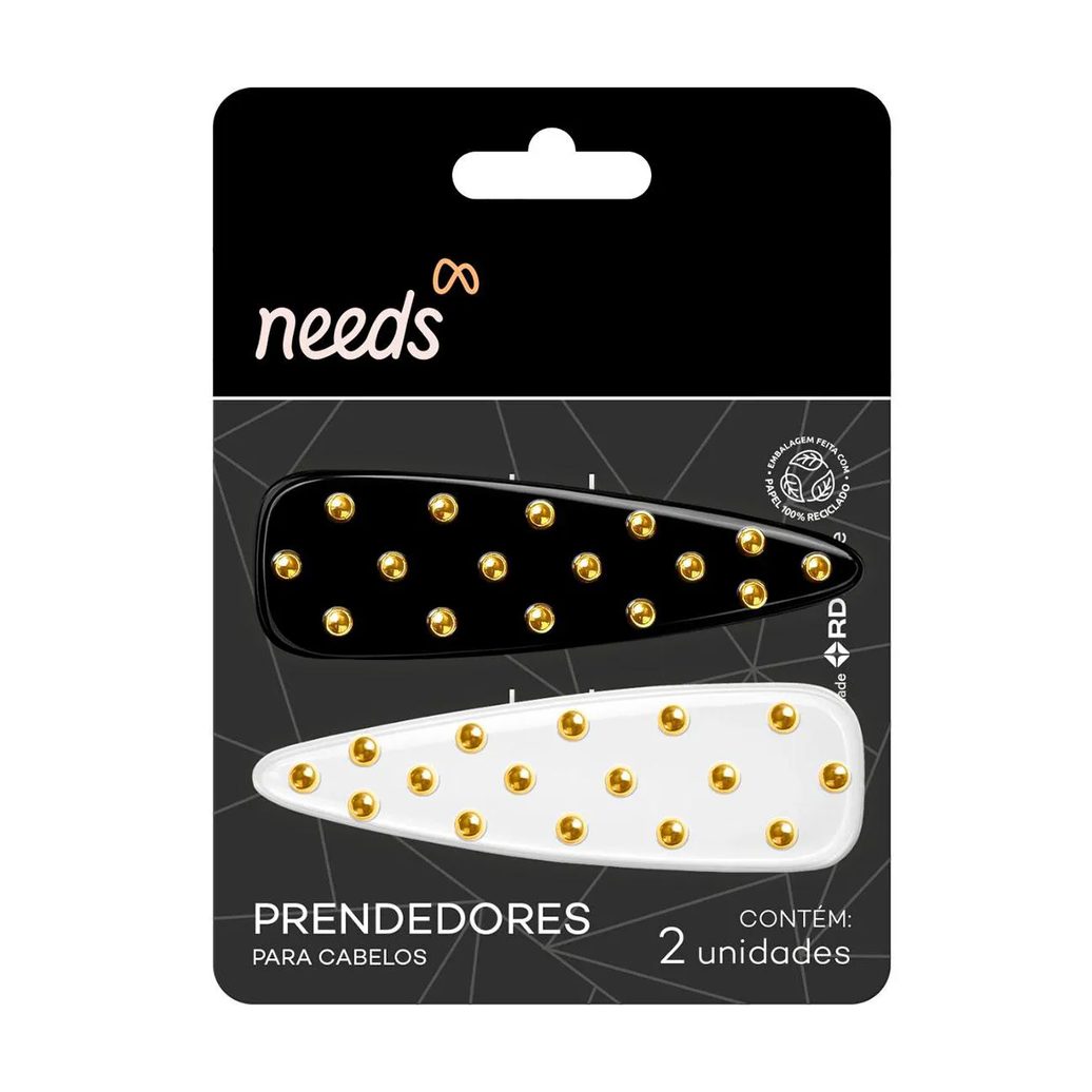 Prendedor para Cabelo Com Strass Needs 2 Unidades