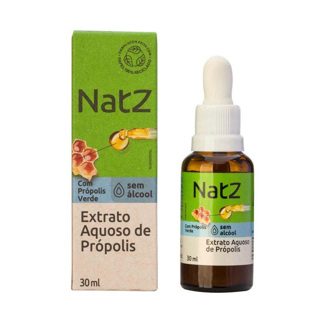 Extrato Aquoso de Própolis Verde Natz Sem Álcool 30ml