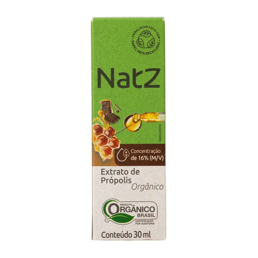 Extrato de Própolis Verde Orgânico 16% Natz 30 ml