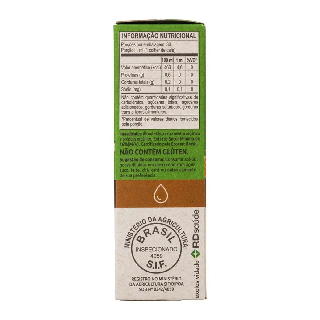 Extrato de Própolis Verde Orgânico 16% Natz 30 ml