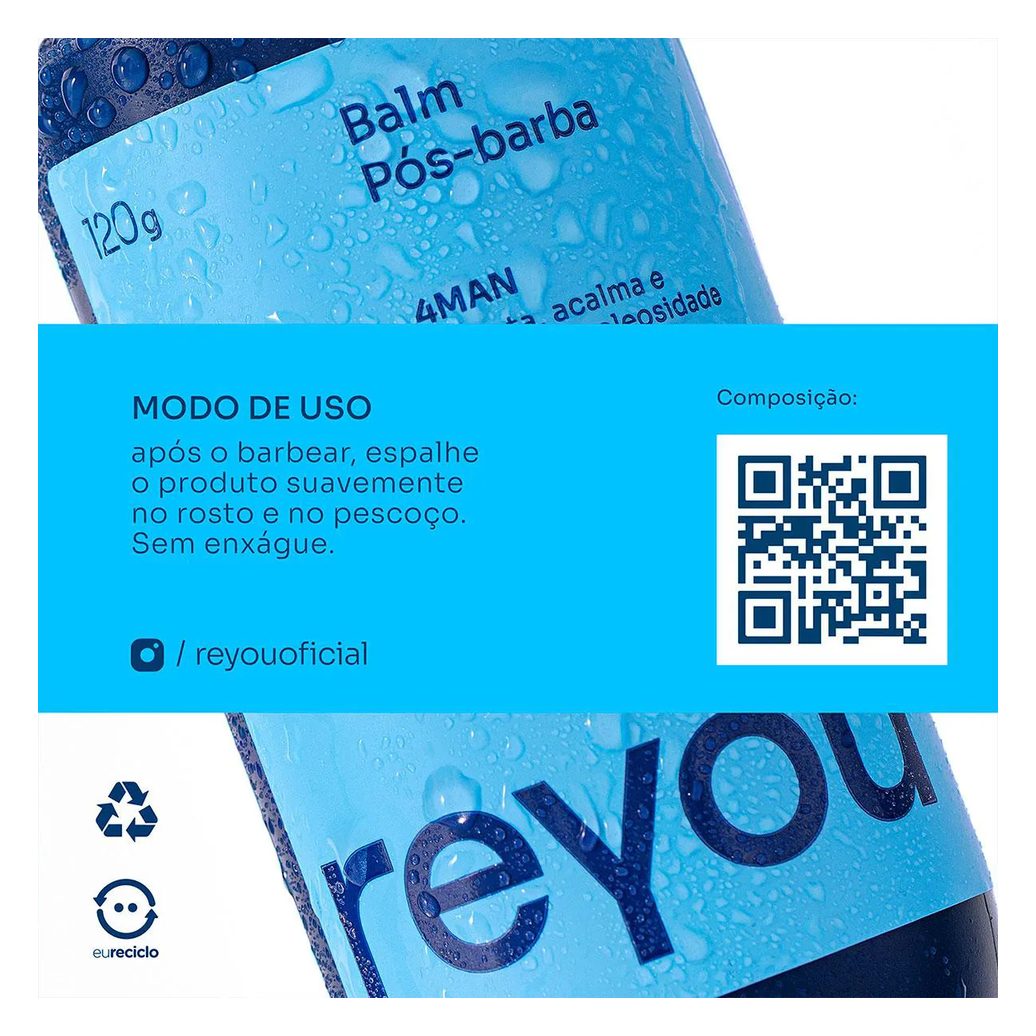 Balm Pós-Barba Reyou 120g