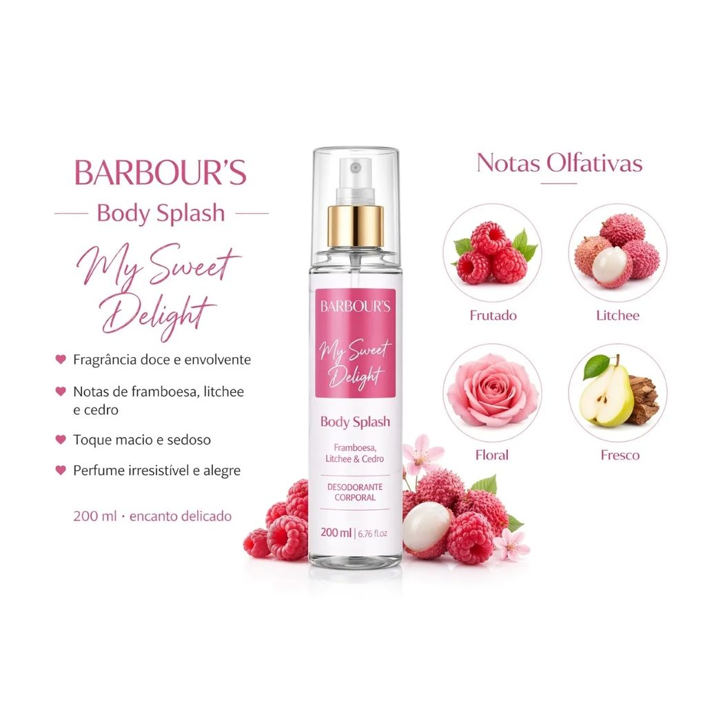 Body Splash Barbous Beauty My Sweet Delight 200ml