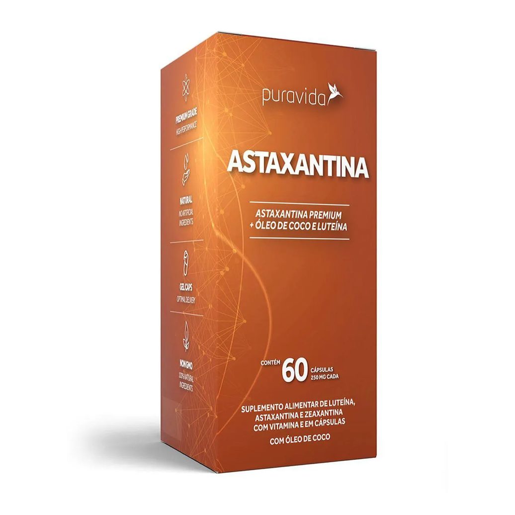 Astaxantina - 60 Cápsulas Softgel - Puravida
