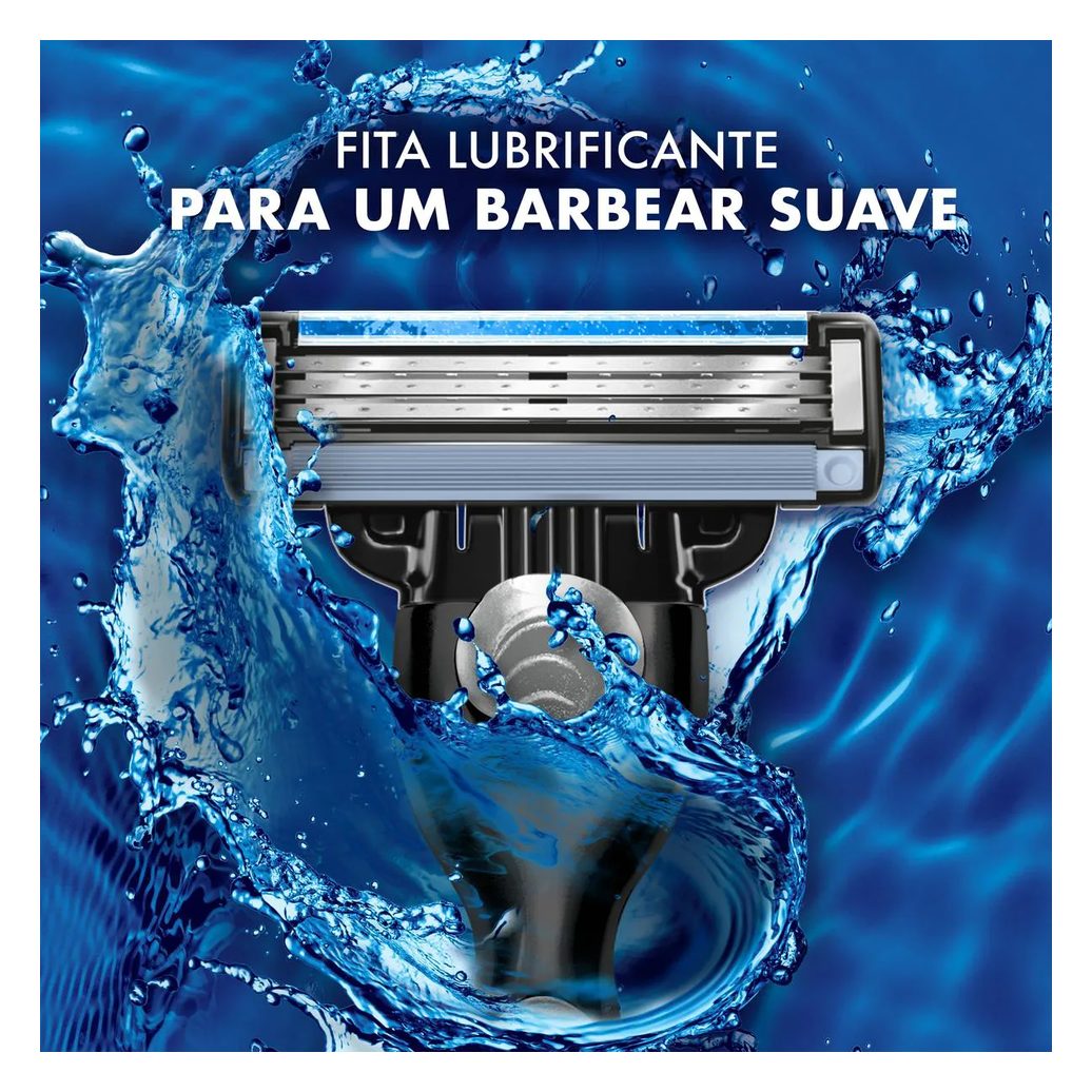 Carga para Aparelho de Barbear Gillette Mach3 com 8 unidades
