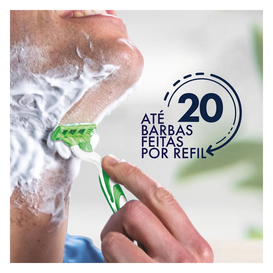 Carga para Aparelho de Barbear Gillette Mach3 Sensitive com 4 unidades