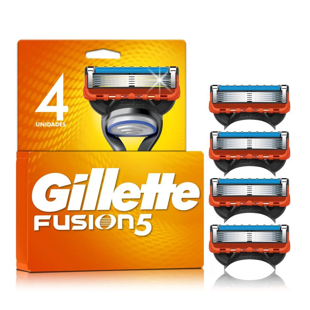 Carga para Aparelho de Barbear Gillette Fusion 5 - 4 unidades