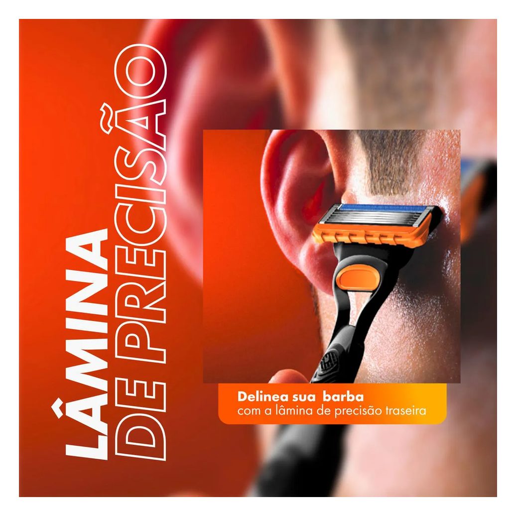 Carga para Aparelho de Barbear Gillette Fusion 5 - 4 unidades