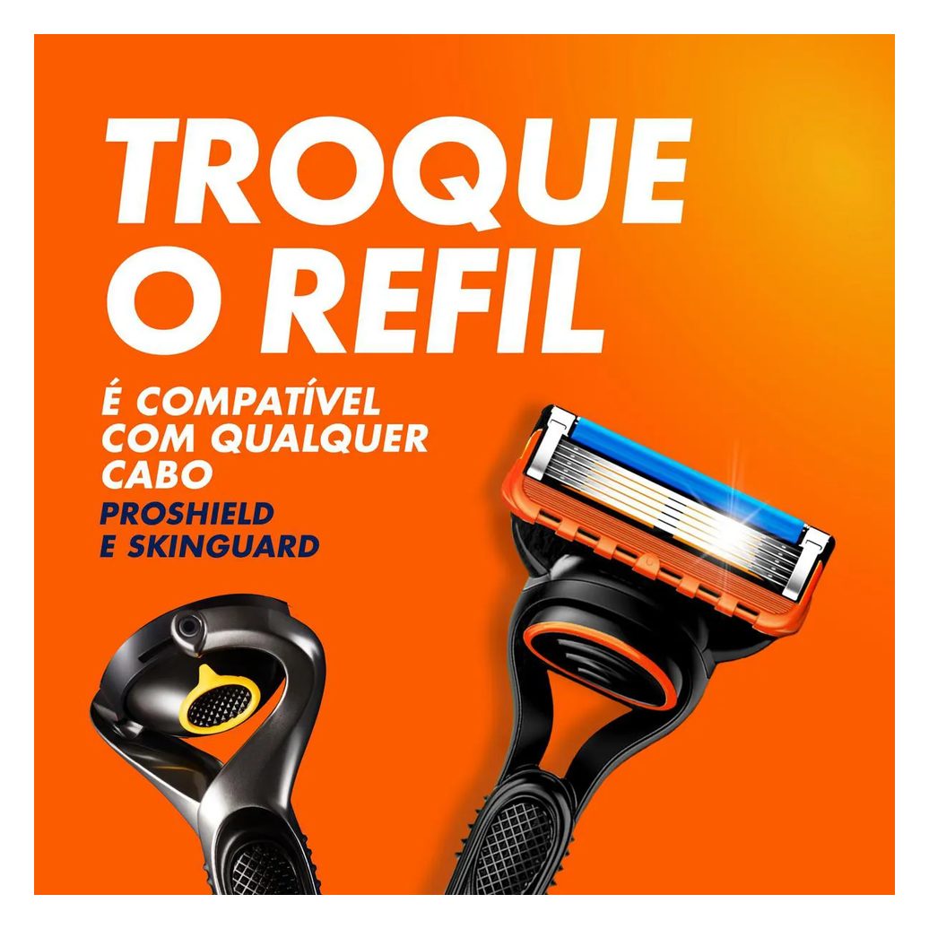 Carga para Aparelho de Barbear Gillette Fusion 5 - 4 unidades