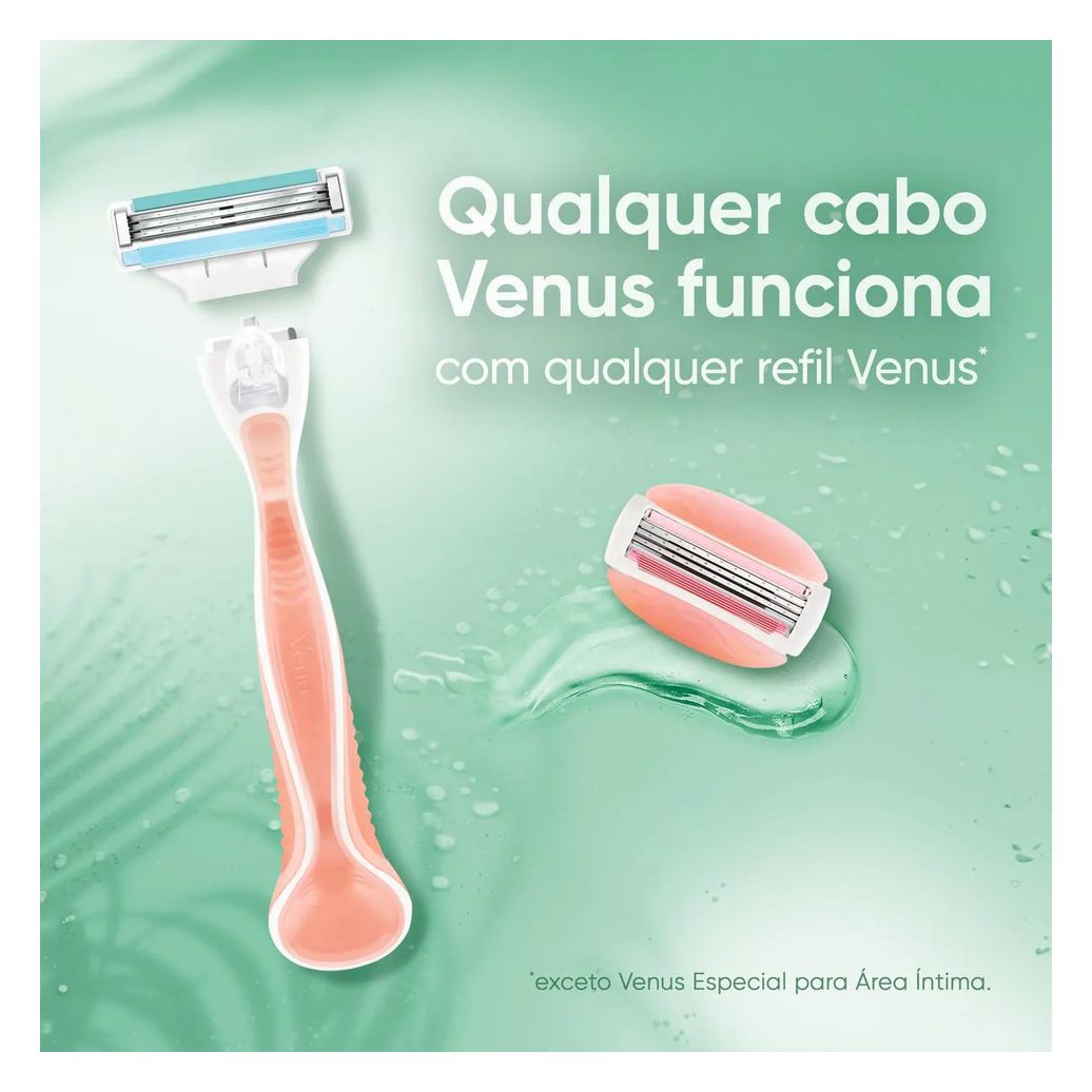 Carga para Aparelho de Depilar Gillette Venus Pele Sensível 8 unidades