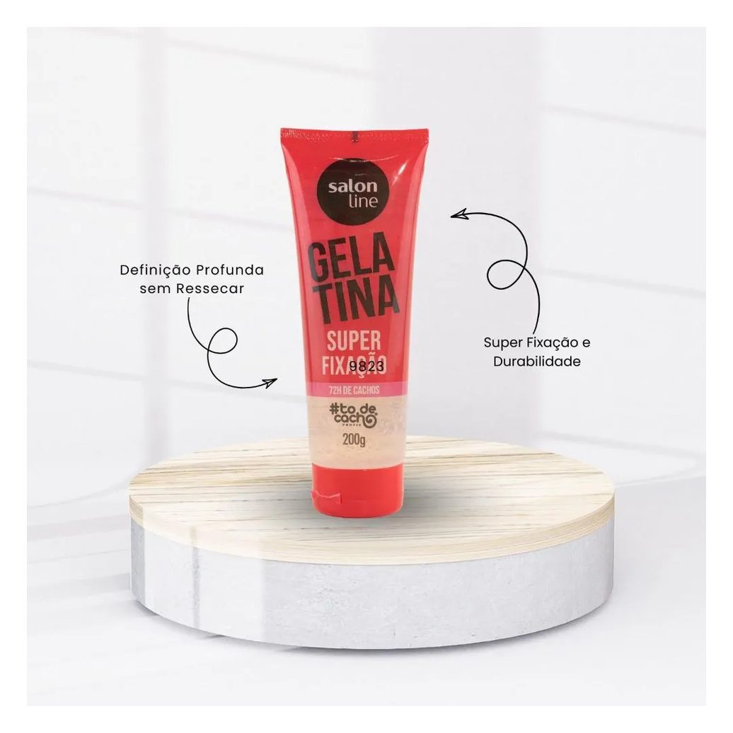 Gelatina Capilar Salon Line Super Fixação Cachos Definição 200 Ml