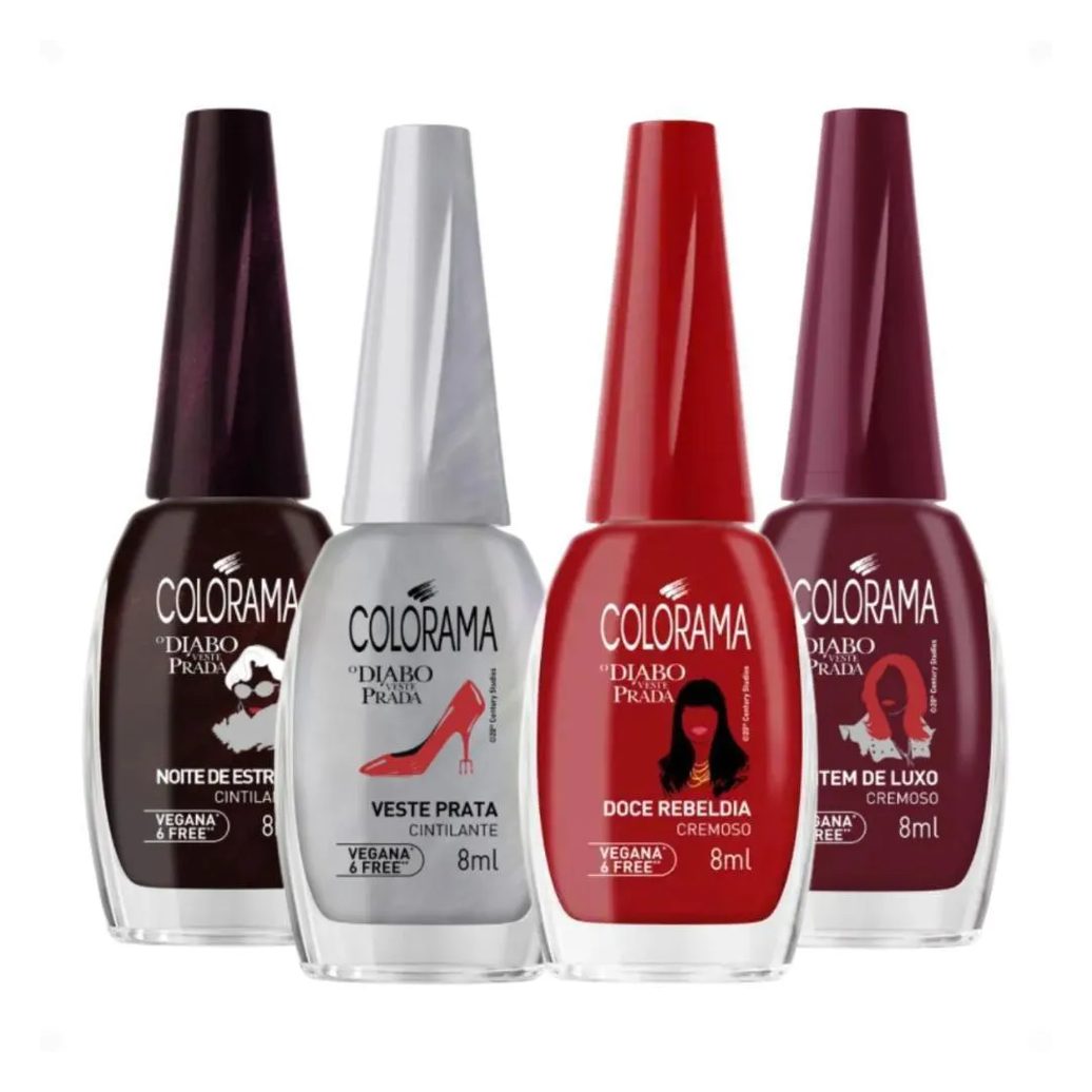 Kit Colorama o Diabo Veste Prada 4 Esmaltes