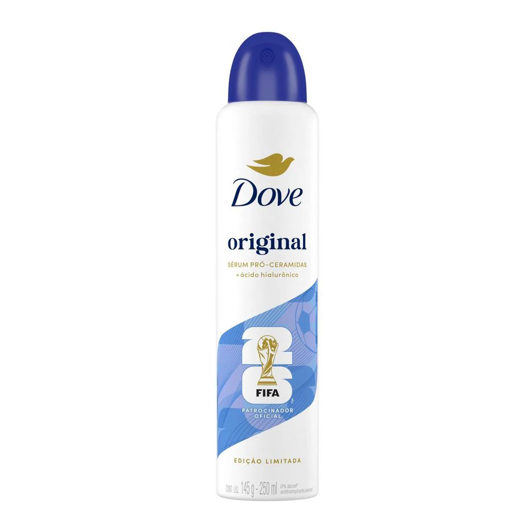 Desodorante Antitranspirante Aerosol Dove Original Feminino 72h 250ml