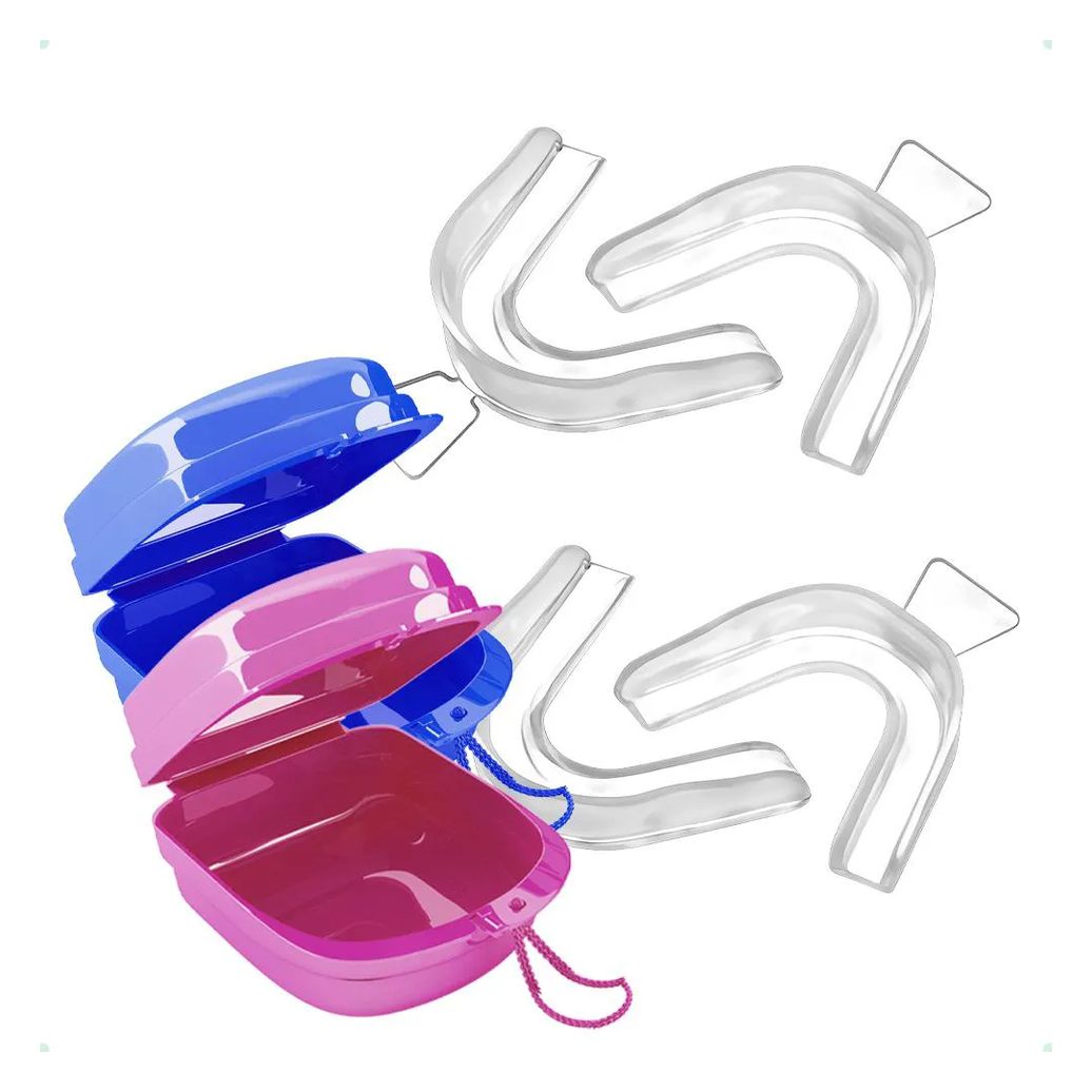 Kit 4 Moldeiras Clareamento Dental Termomoldável + 2 Cases