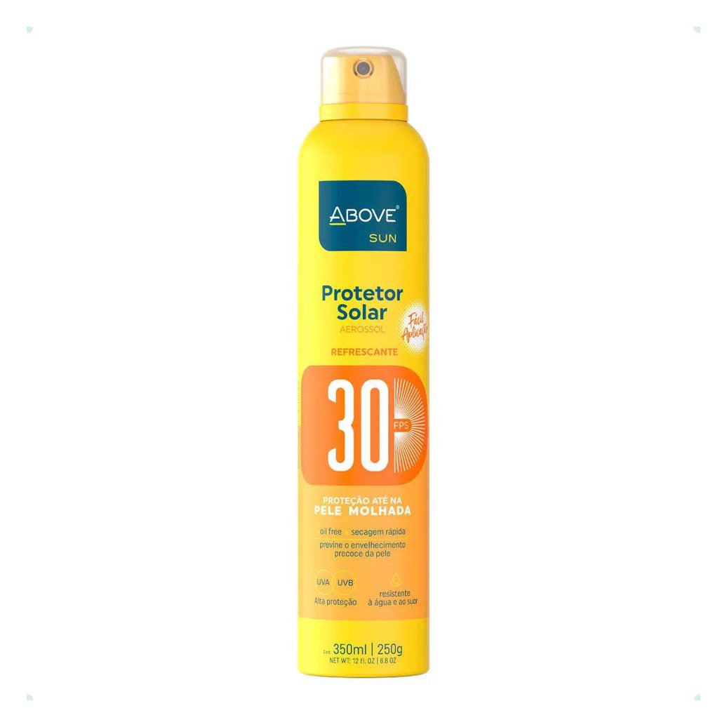 Protetor Solar Spray Above Fps30 Resistente Água Suor 350Ml