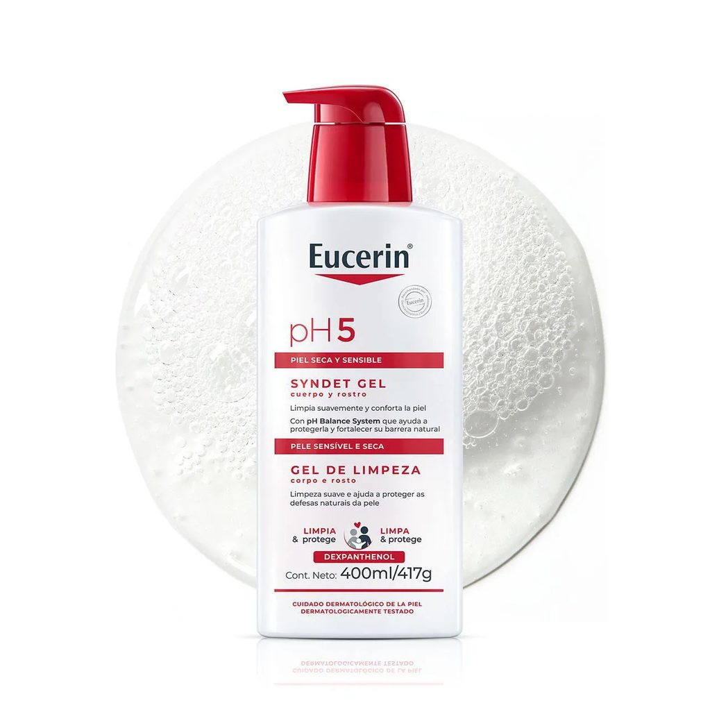 Gel de Limpeza Corporal Eucerin PH5 Pele Seca e Sensivel 400ml