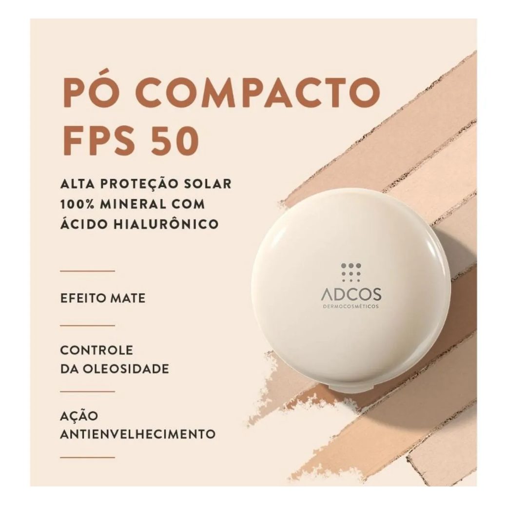Adcos Pó Compacto 60Fps 3.0 Nude - 11G