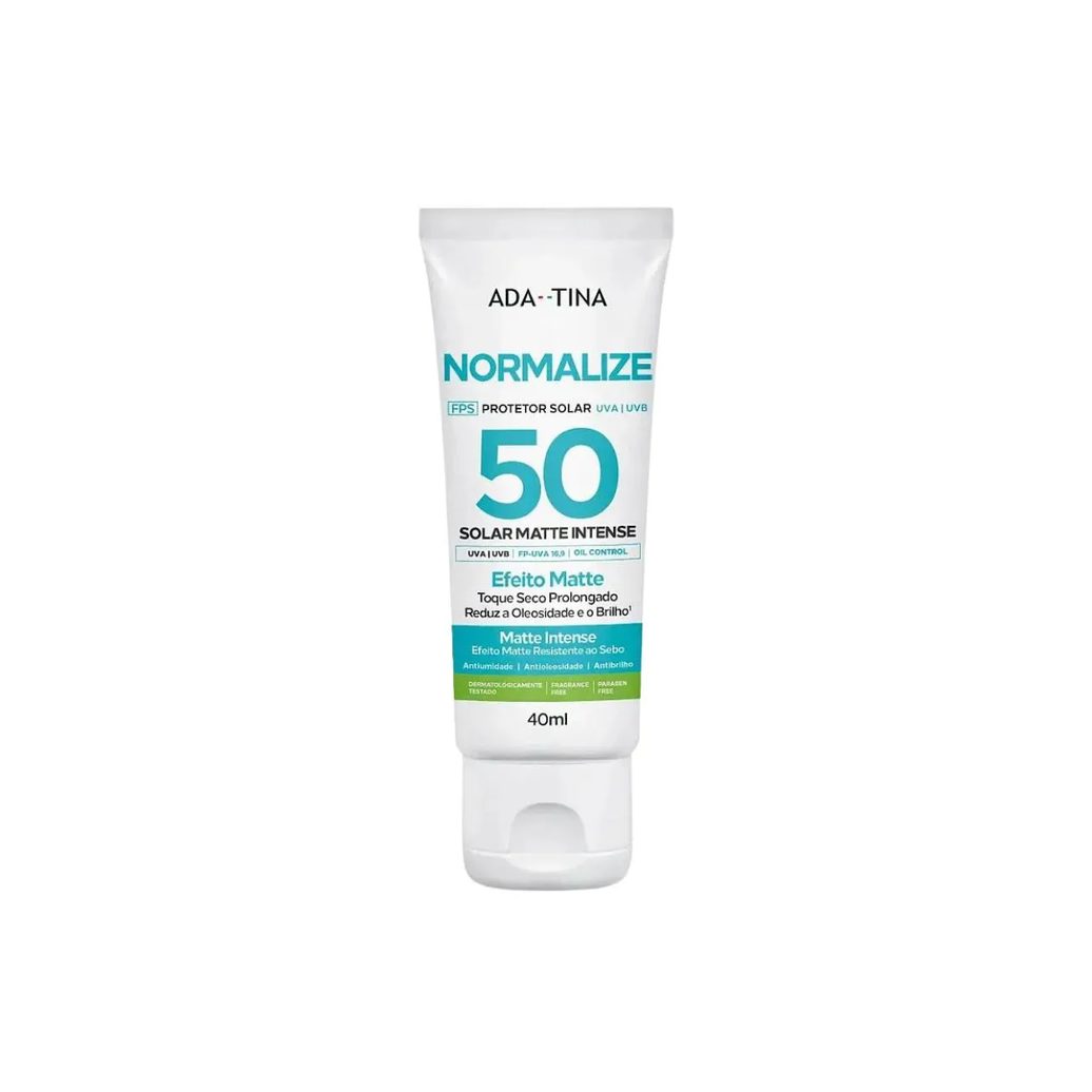 Normalize Protetor Solar Matte Intense Fps50 Ada Tina 40Ml