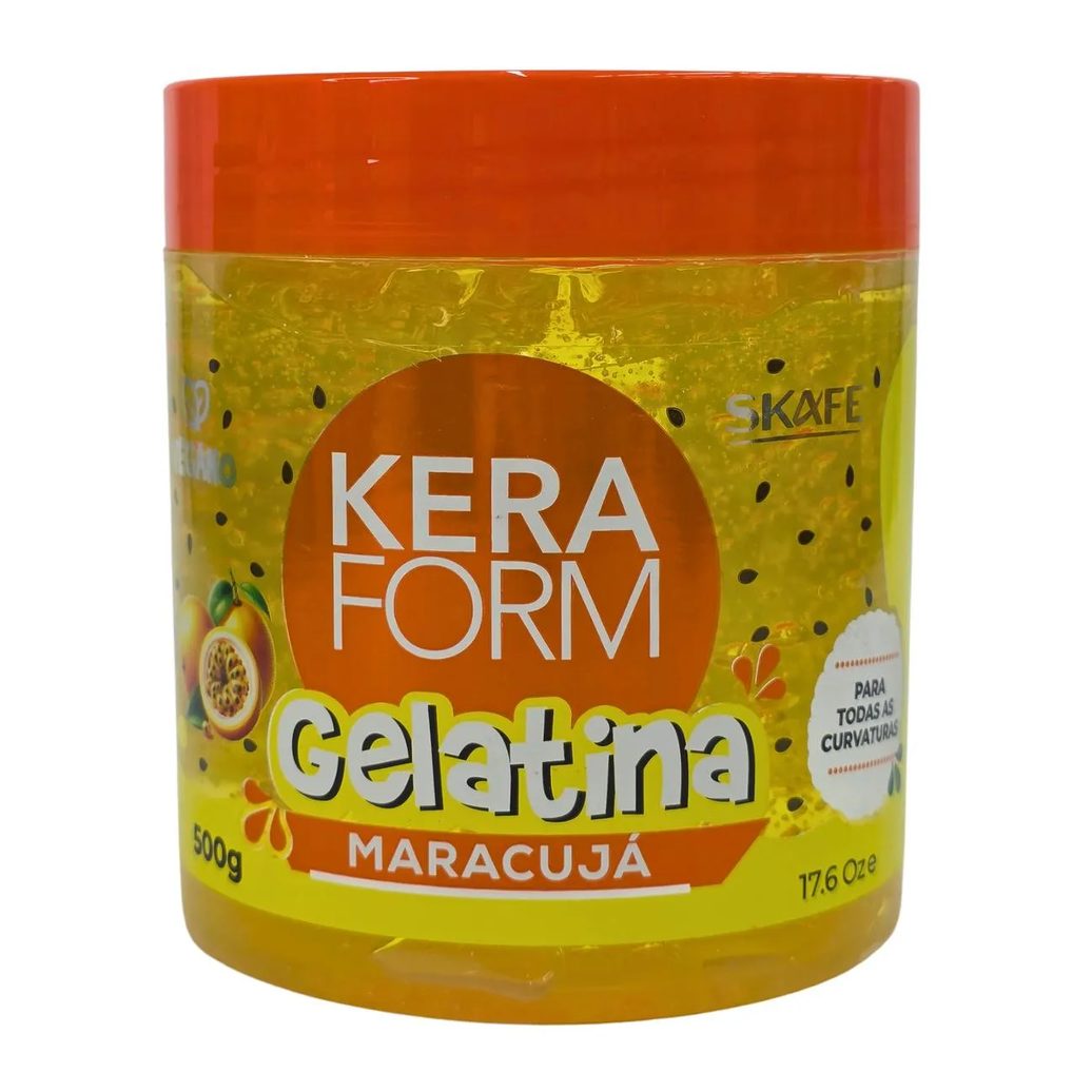 Gelatina Capilar Maracujá Vegano Keraform Skafe 500G