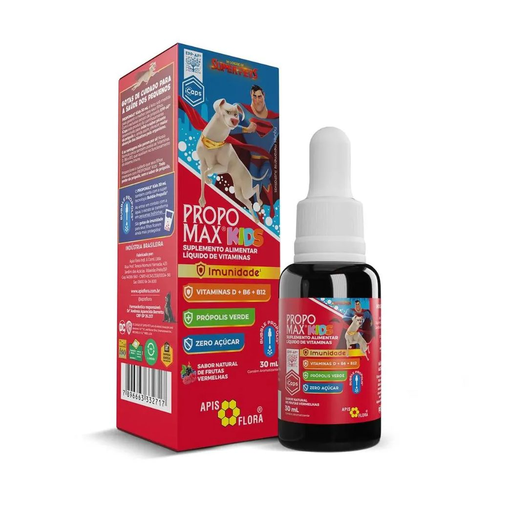 Propomax Kids Frutas Vermelhas Solução Gotas 30Ml