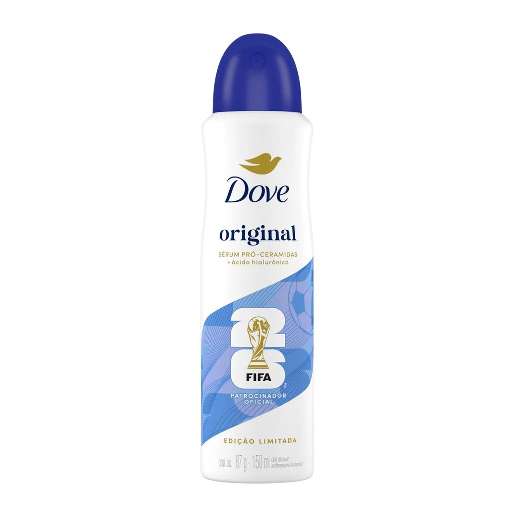 Desodorante Antitranspirante Aerosol Dove Original Feminino 72h 150ml