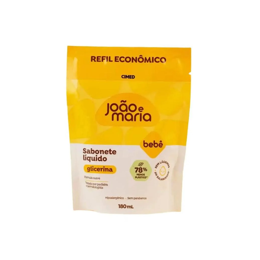 Sabonete Líquido João e Maria Glicerina Refil 180Ml