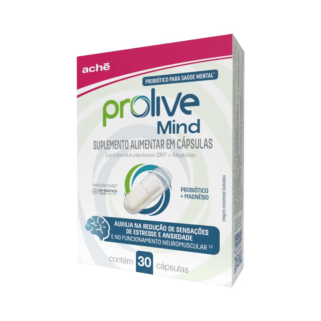 Probiótico + Magnésio Prolive Mind 30 cápsulas