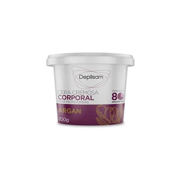 Cera Depilatória de Microondas Depilsam Argan 200g