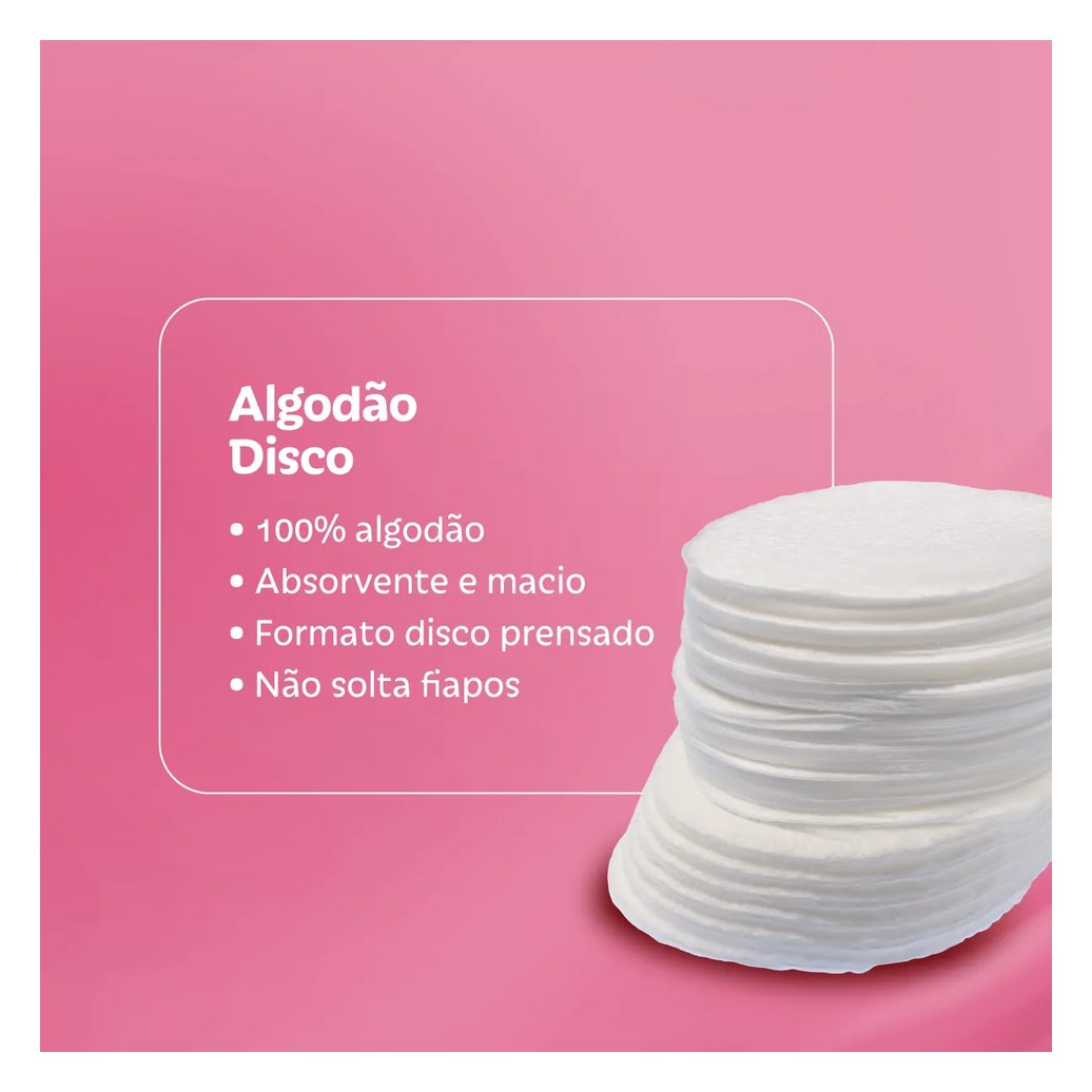 Algodão em Disco Needs Beauty 150 unidades