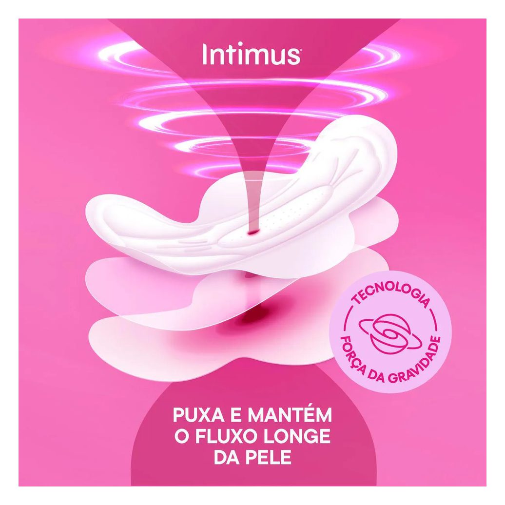 Absorvente Intimus Toda Protegida Cobertura Suave Com Abas com 32 unidades