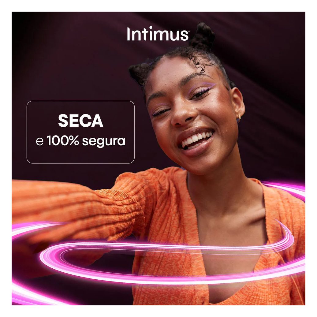 Absorvente Intimus Noturno Toda Protegida Cobertura Suave Com Abas 16 unidades