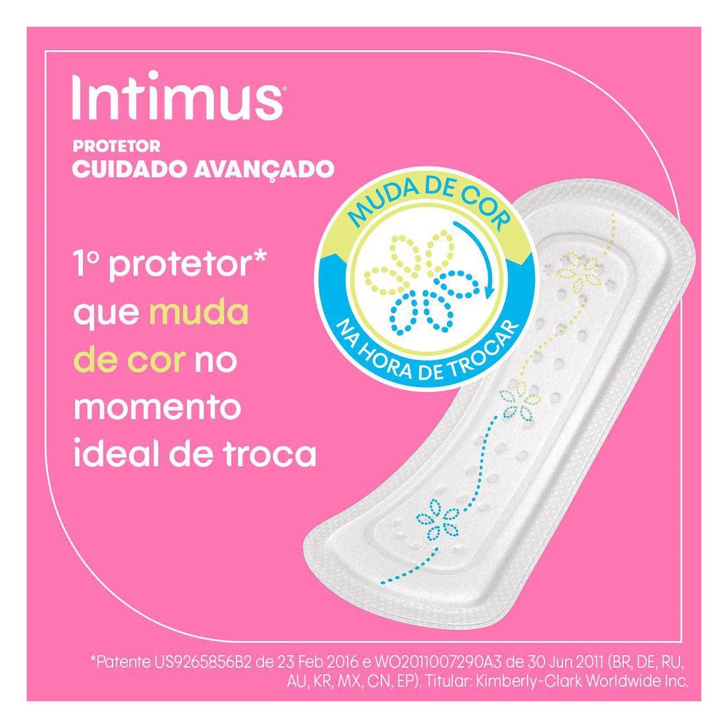 Protetor Diário Intimus com Indicador de Troca 80 unidades