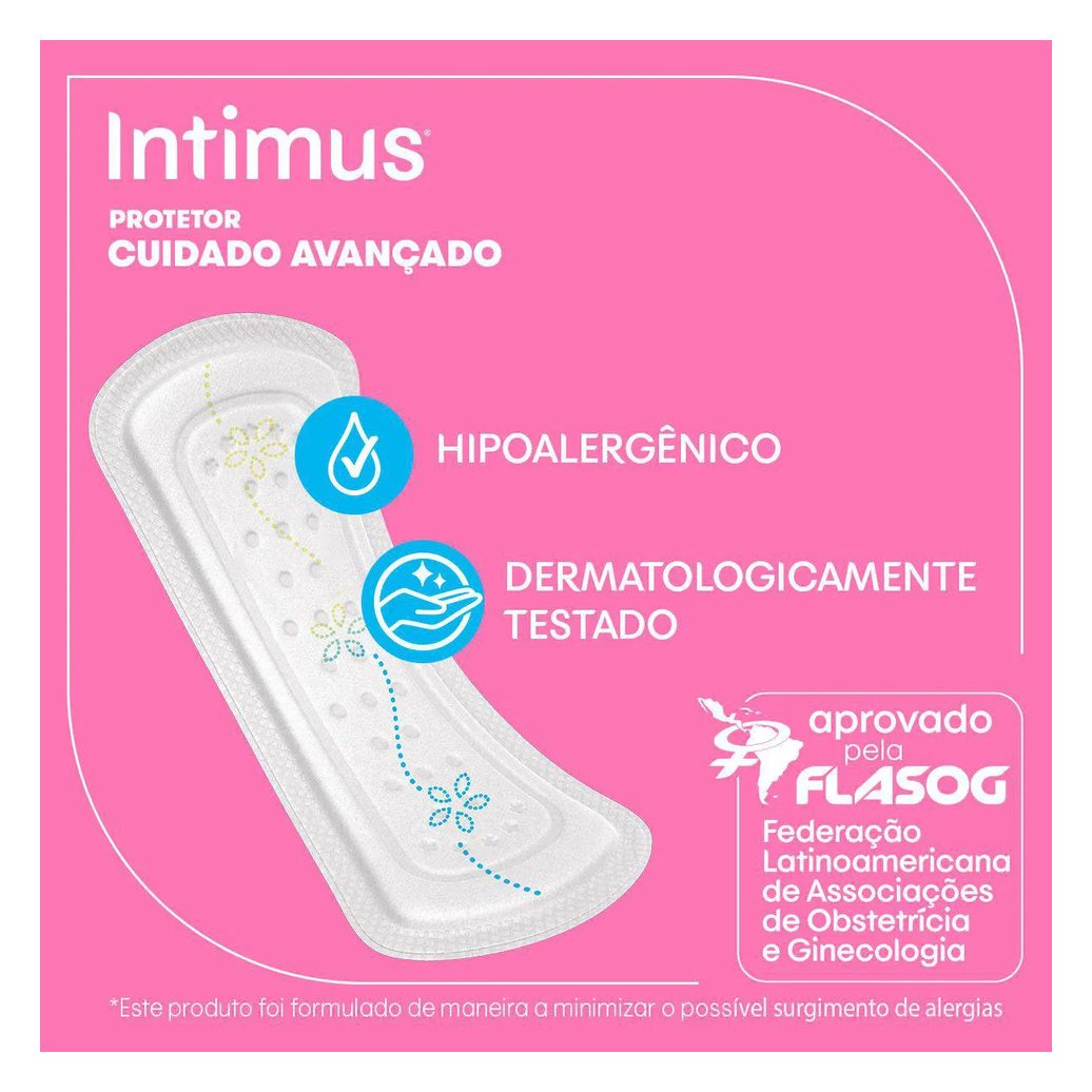 Protetor Diário Intimus com Indicador de Troca 80 unidades