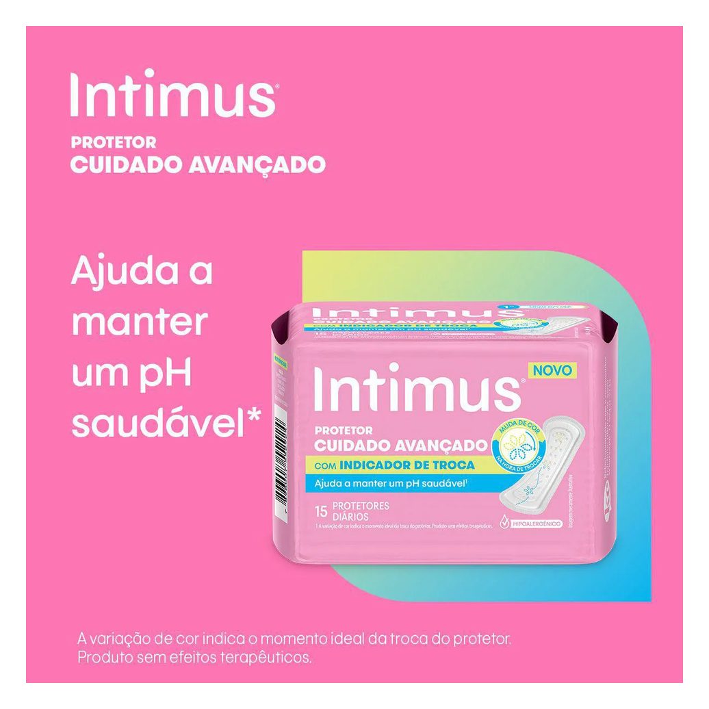 Protetor Diário Intimus com Indicador de Troca 80 unidades