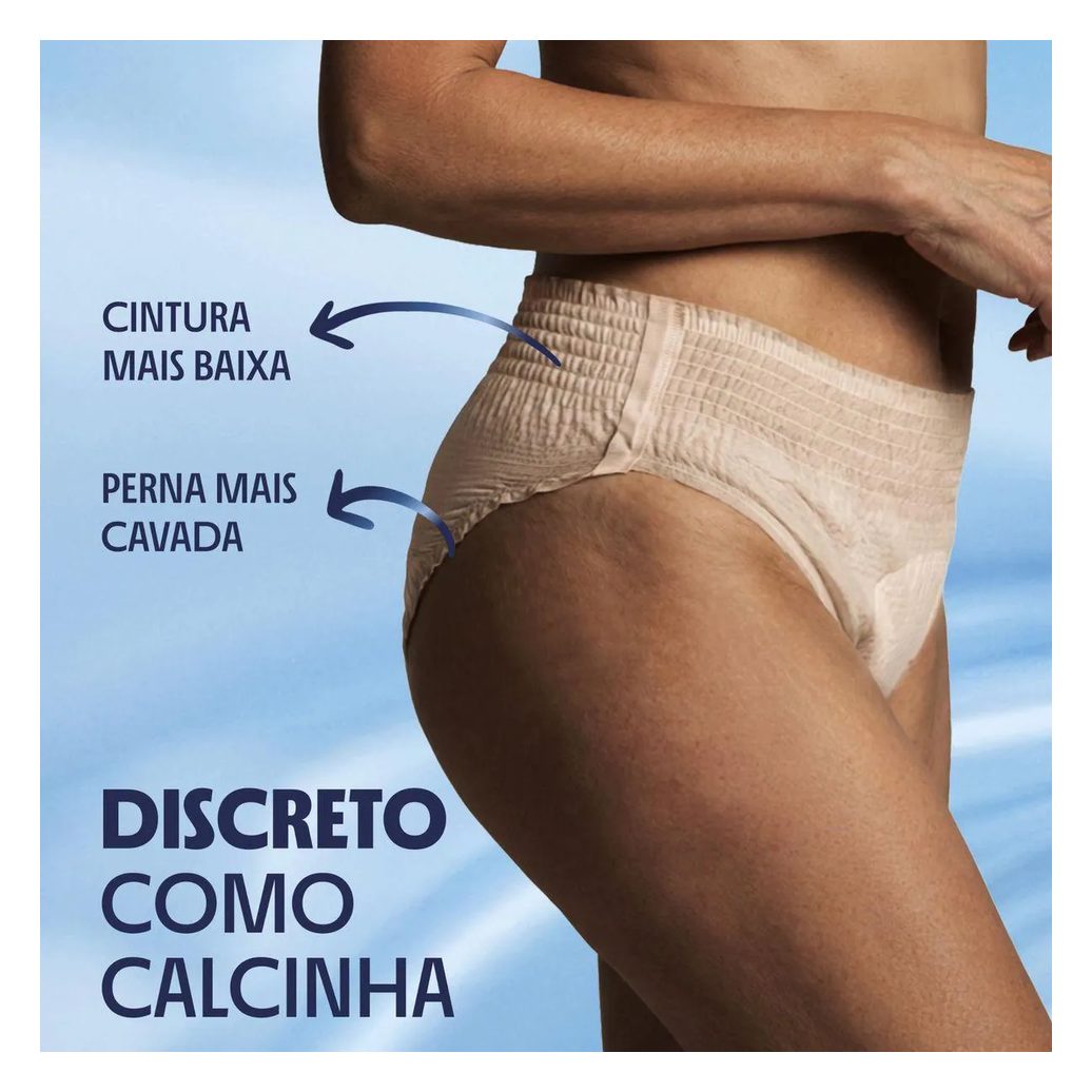Roupa Íntima Descartável Feminina Plenitud Plus Fit P/M 32 unidades