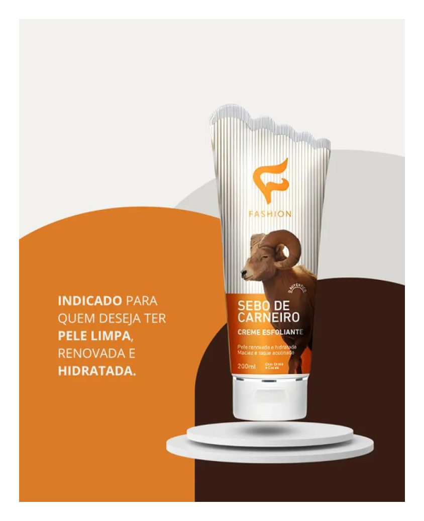 Sebo de Carneiro Creme Esfoliante 200ml Fashion
